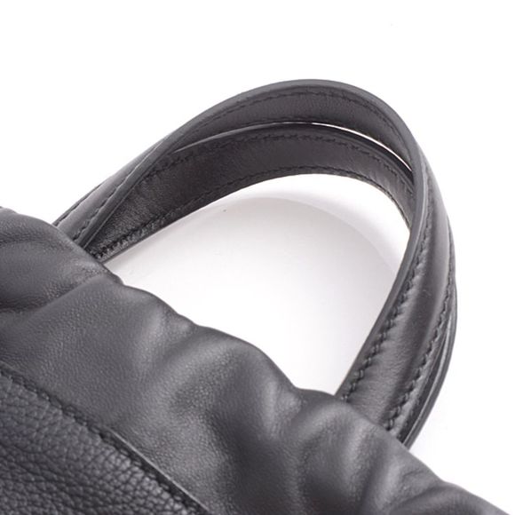 Gucci Drawstring Purse Backpack Leather Black - Picture 5 of 10